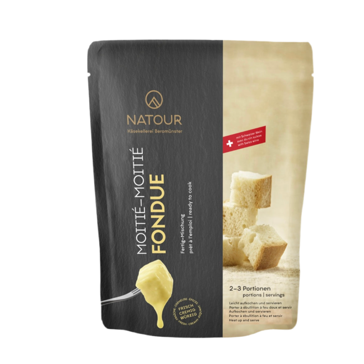 Moitié-Moitié Fondue 600g (2-3 Personen)