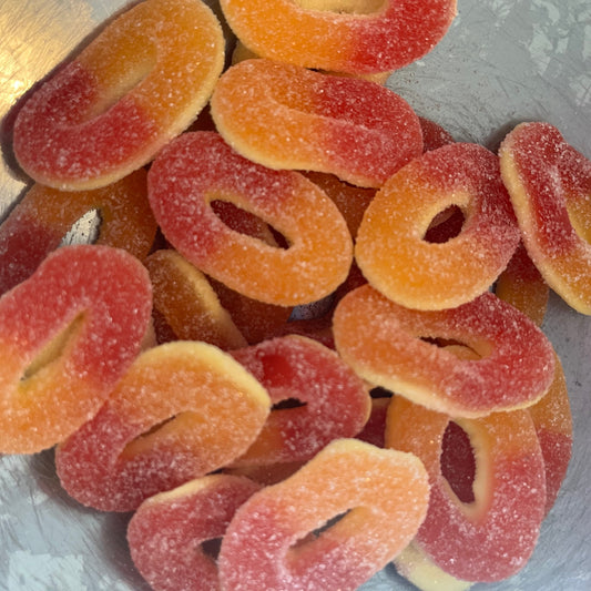 Pfirsichringe 100gr (circa 11 Stk.)