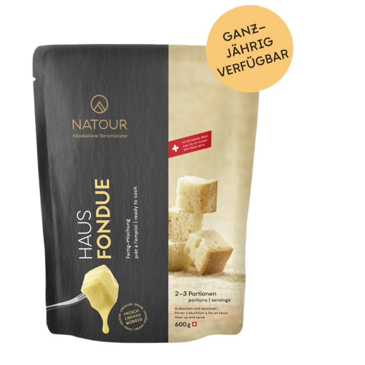 Hausfondue Natour 600gr (2-3 Personen)